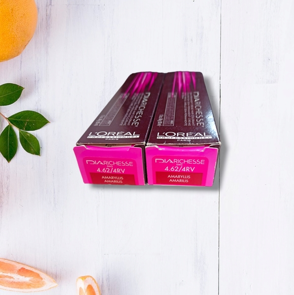 L'Oreal Professionnel DIARichesse 2 Tubes Ammonia-Free 4.62/4RV Amaryllis - Picture 2 of 16